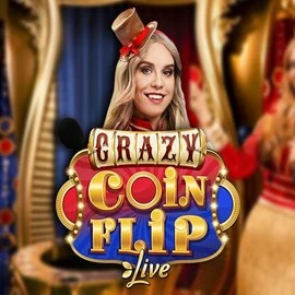 Crazy Coin Flip logo – Live Casino by Evolution at Spinko Casino