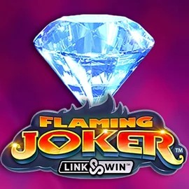 Flaming Joker Link and Win slot logo by Barstruck at Spinko Casino