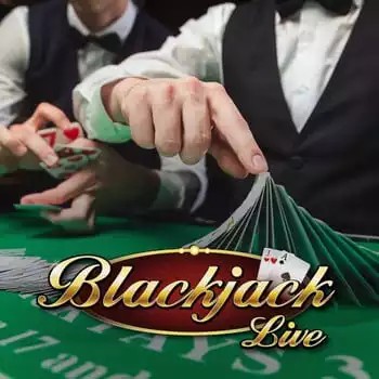 Live Blackjack by Evolution, showcased at spinkos.it – game logo